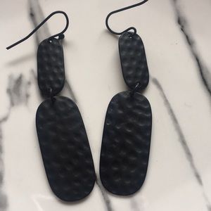 @merfnyc Jewelry - Black Metal Textured Earrings @merfnyc Jewelry - Black Metal Textured Earrings